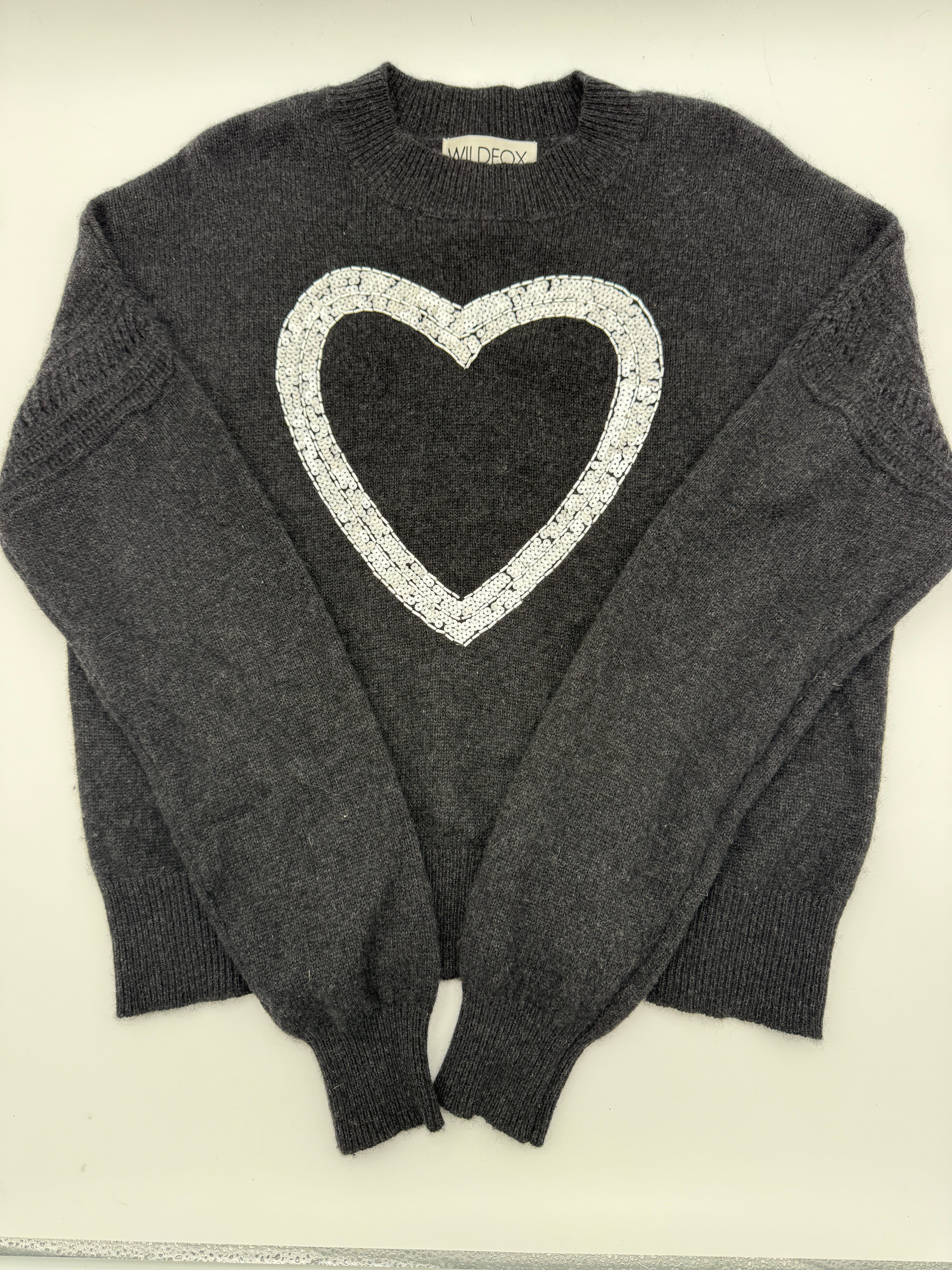 Wildfox Cashmere Heart Sweater (Lightly Worn)