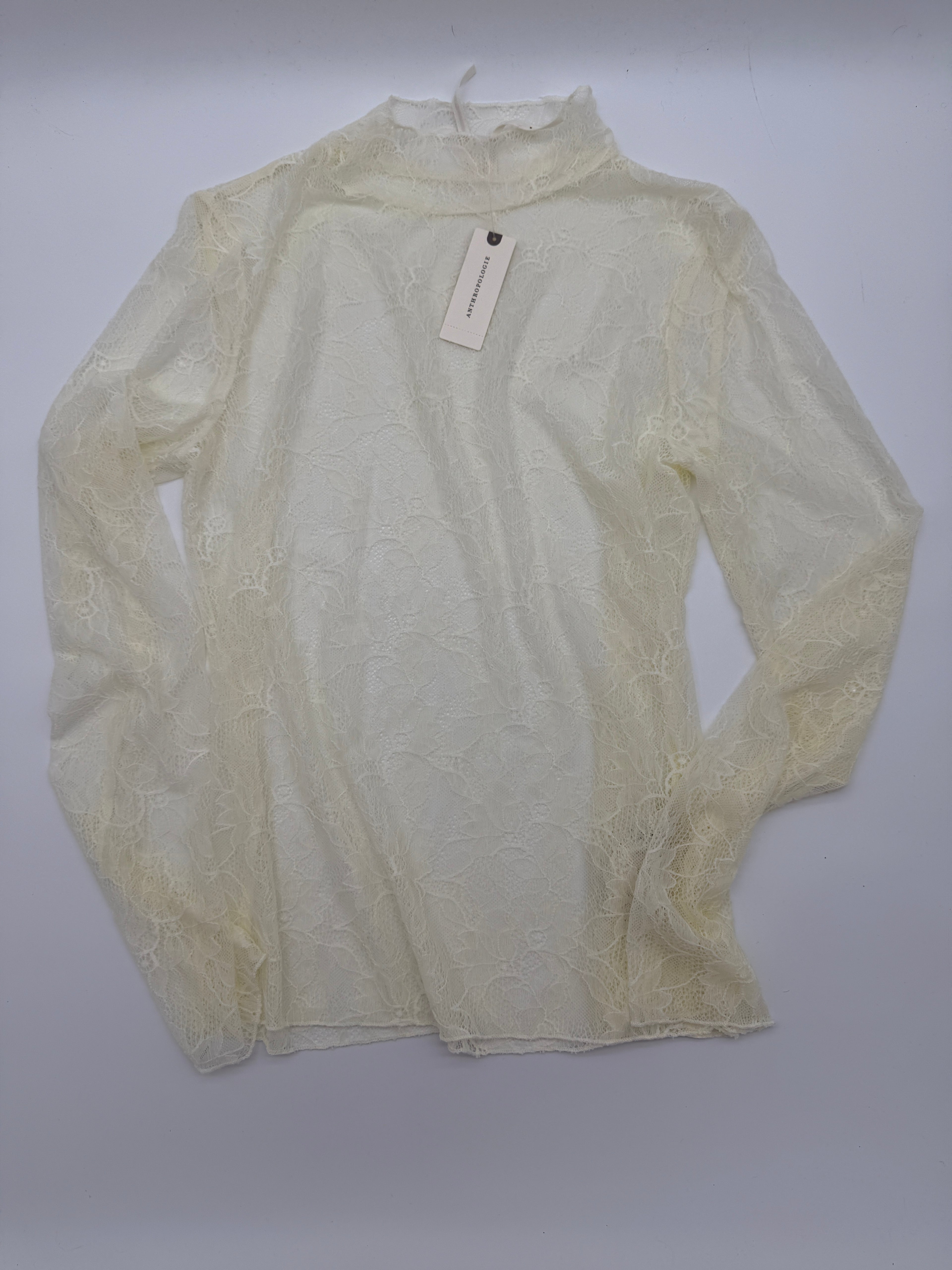 Anthropologie Ivory Lace Top – New With Tags – Size S