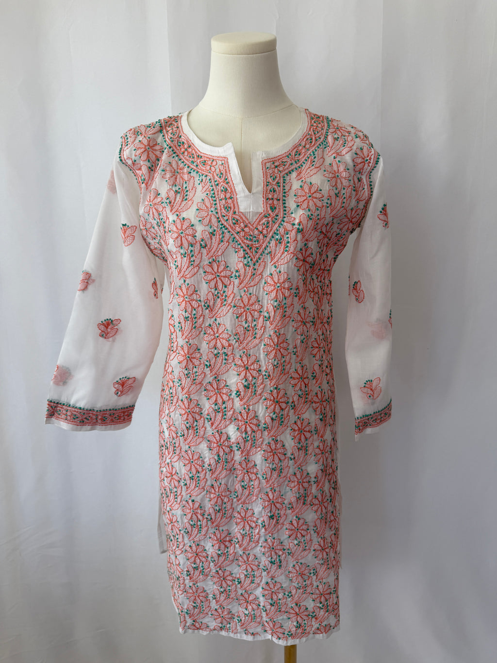 Embroidered Cotton Tunic Dress