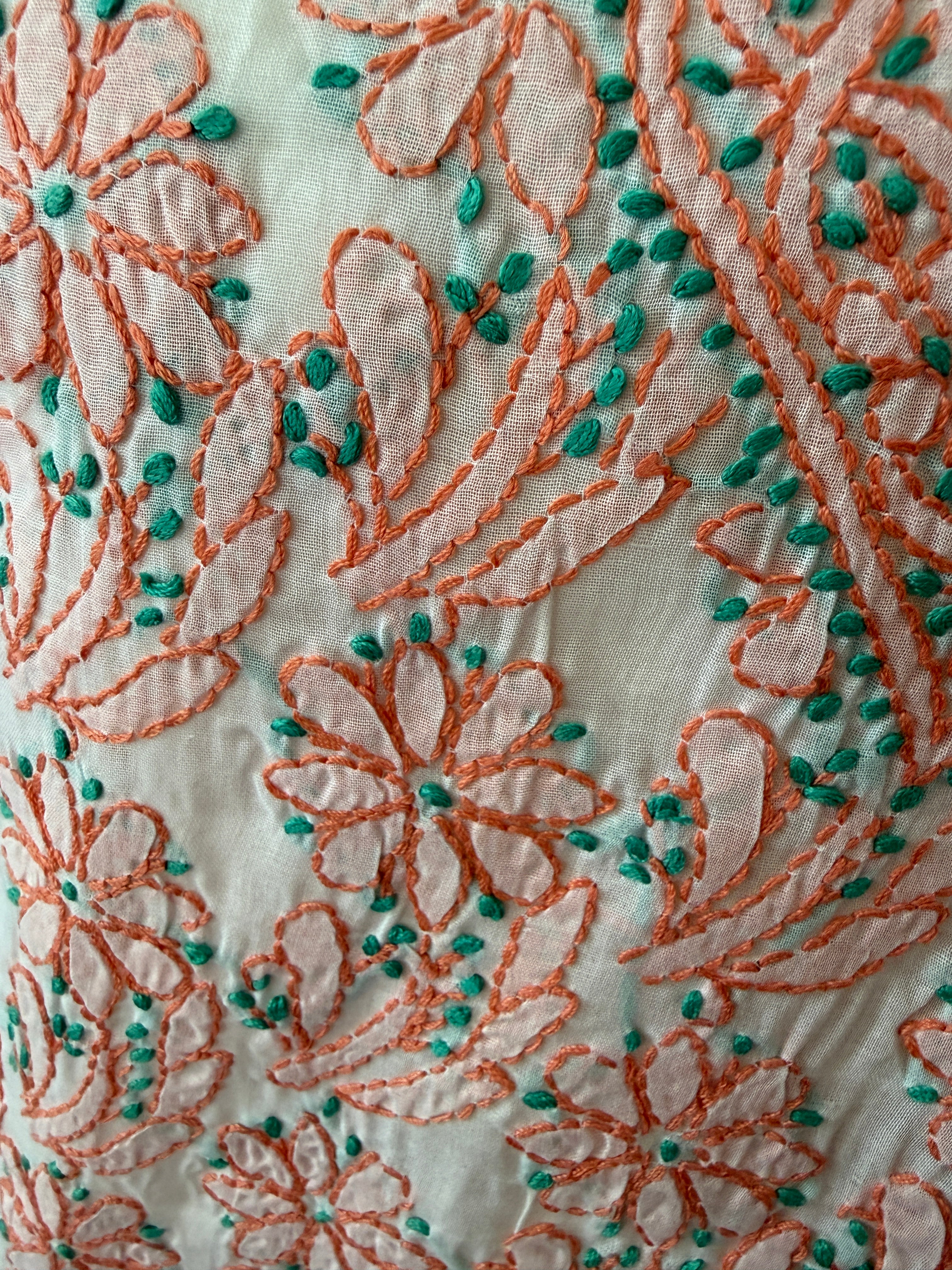 Embroidered Cotton Tunic Dress