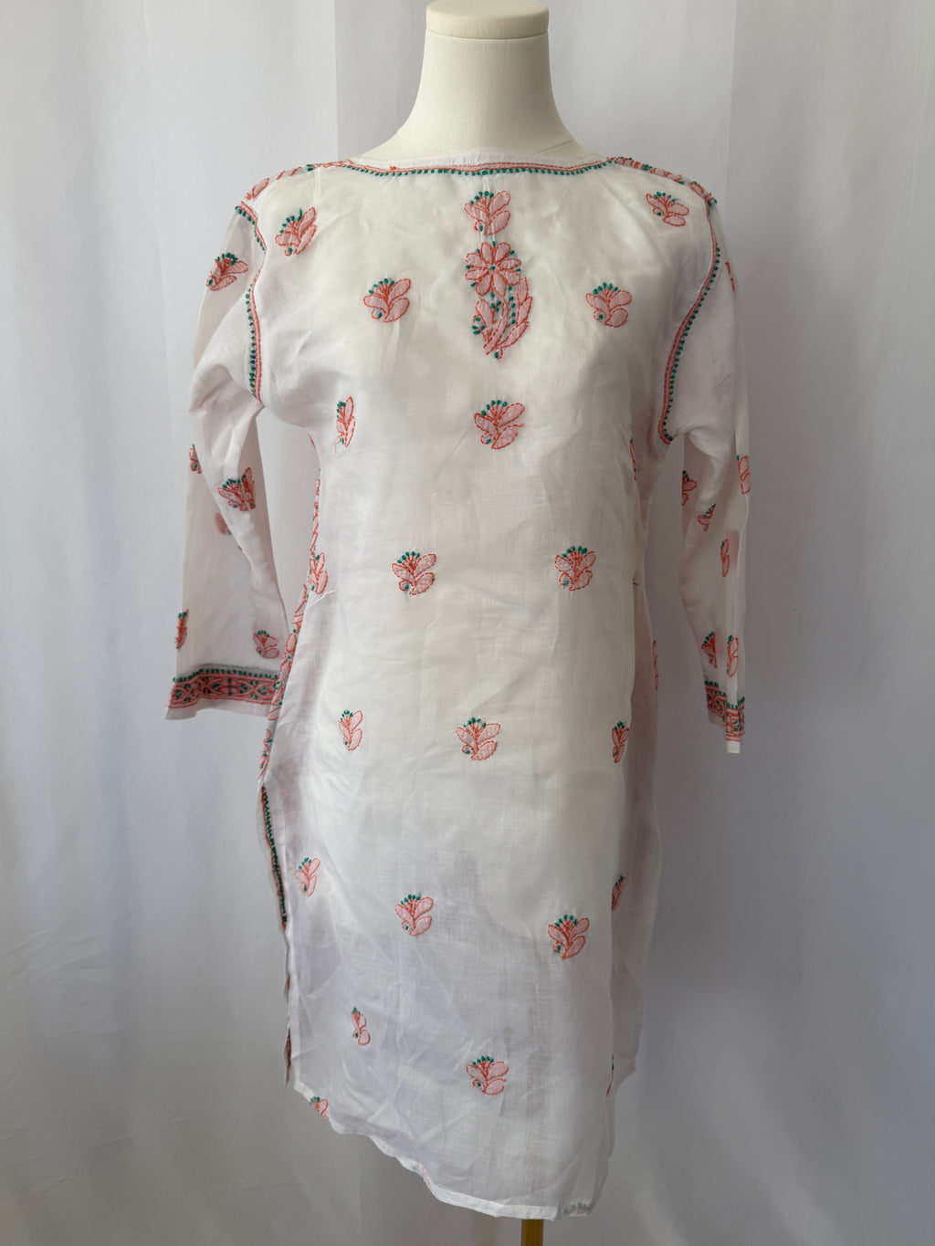 Embroidered Cotton Tunic Dress