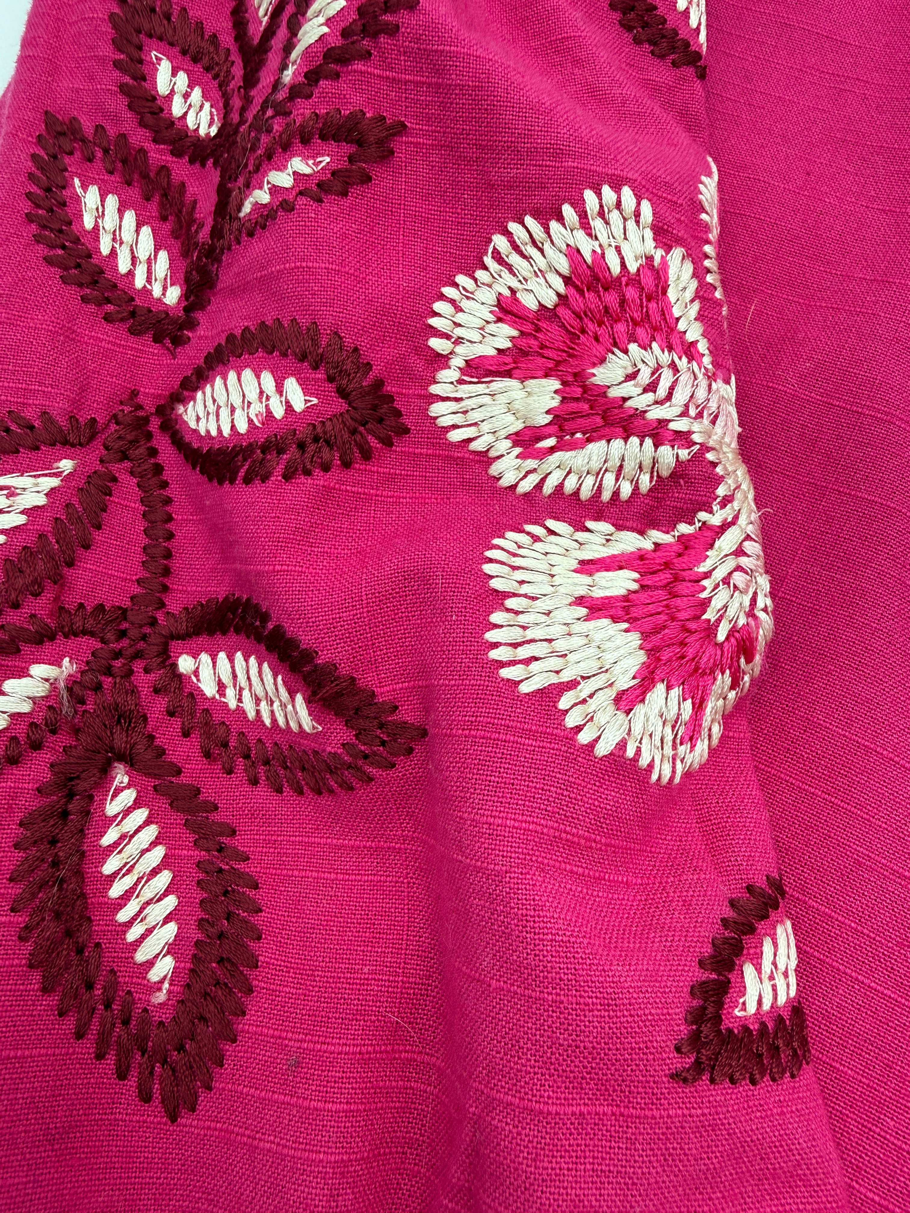 Pink Embroidered Boho Tunic – NWT – Size Small
