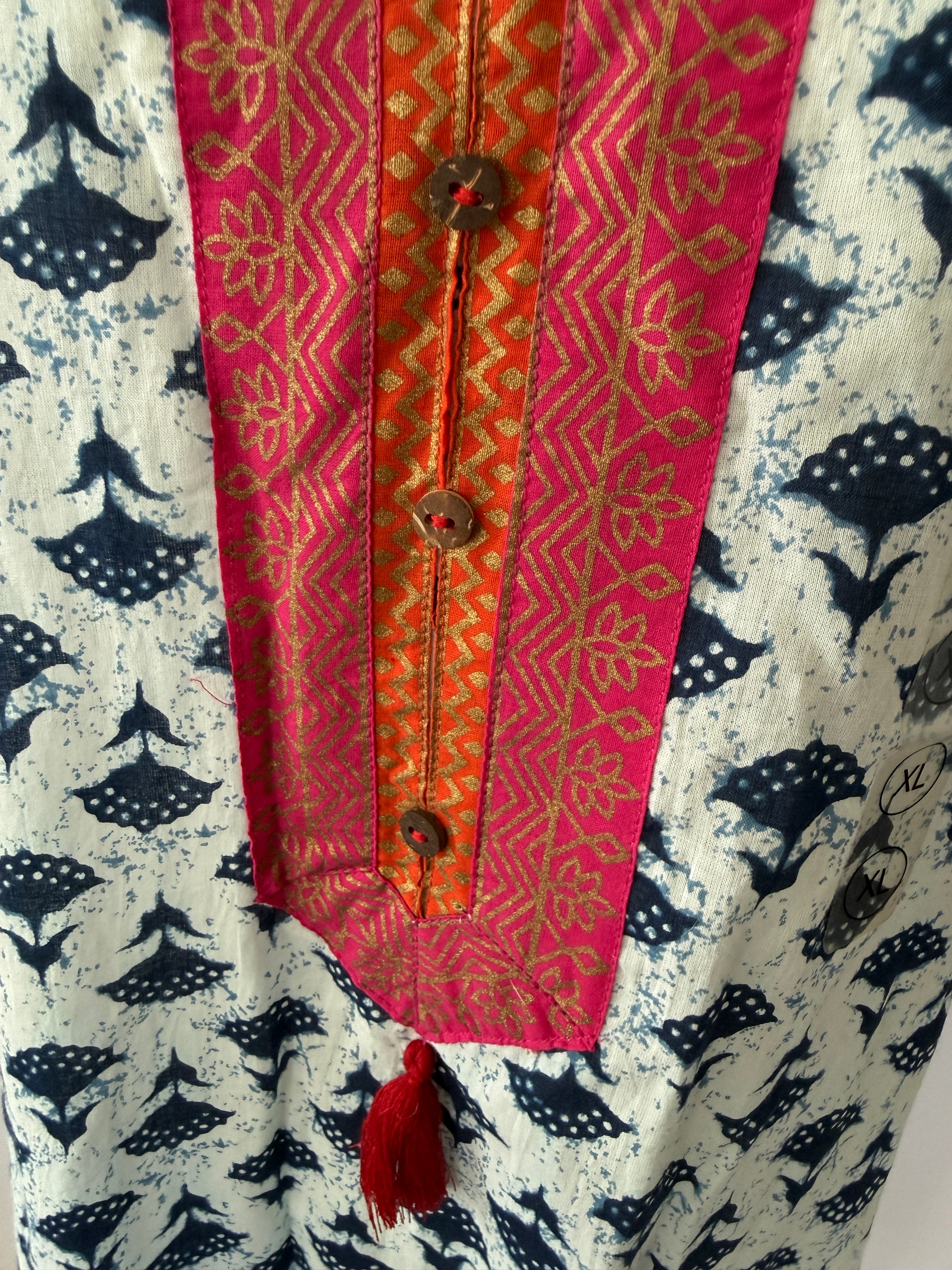 100% cotton, size XL no tags, not worn