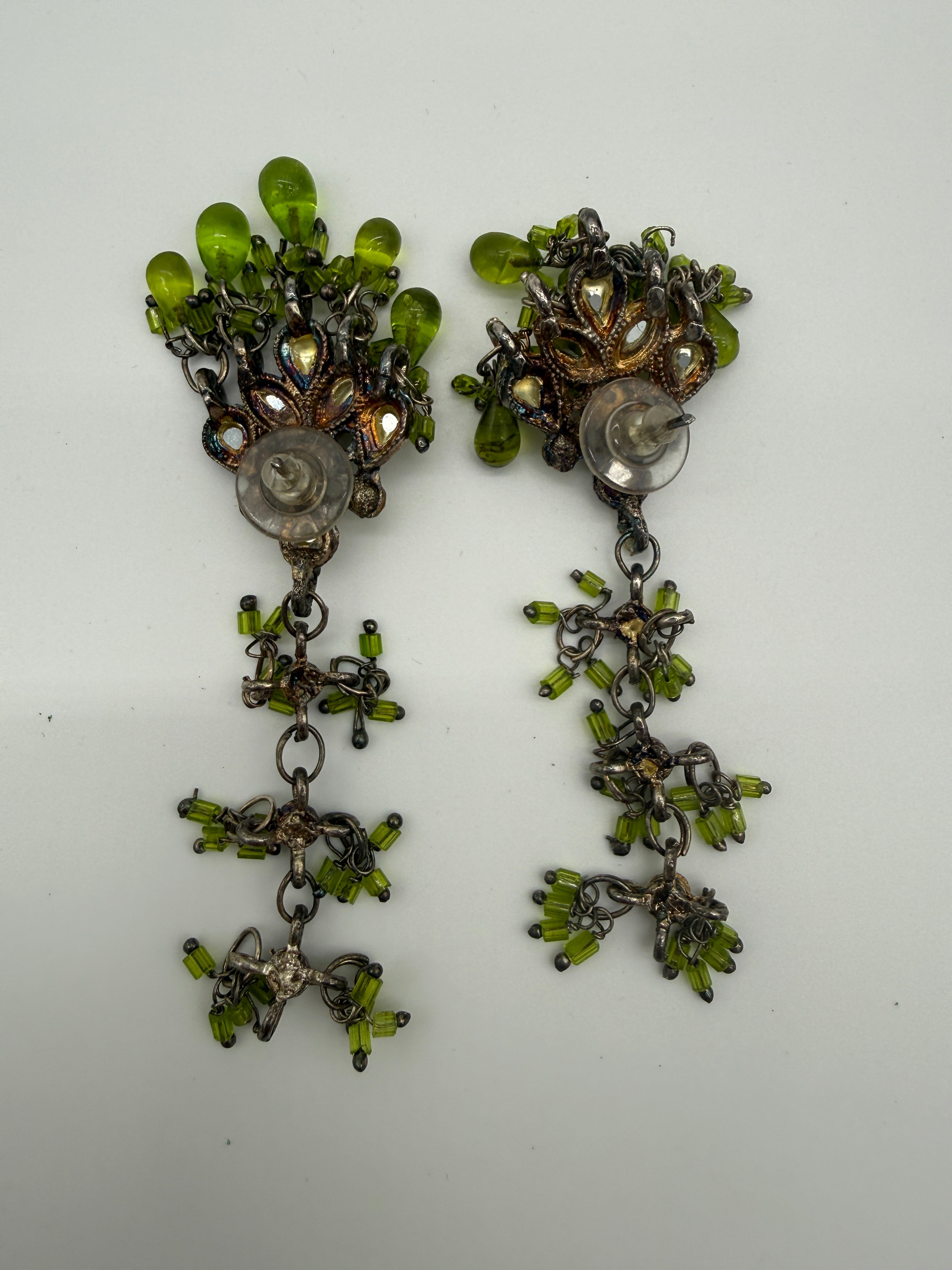 Green Kundan Necklace & Earring Set – Handcrafted Indian Jewelry