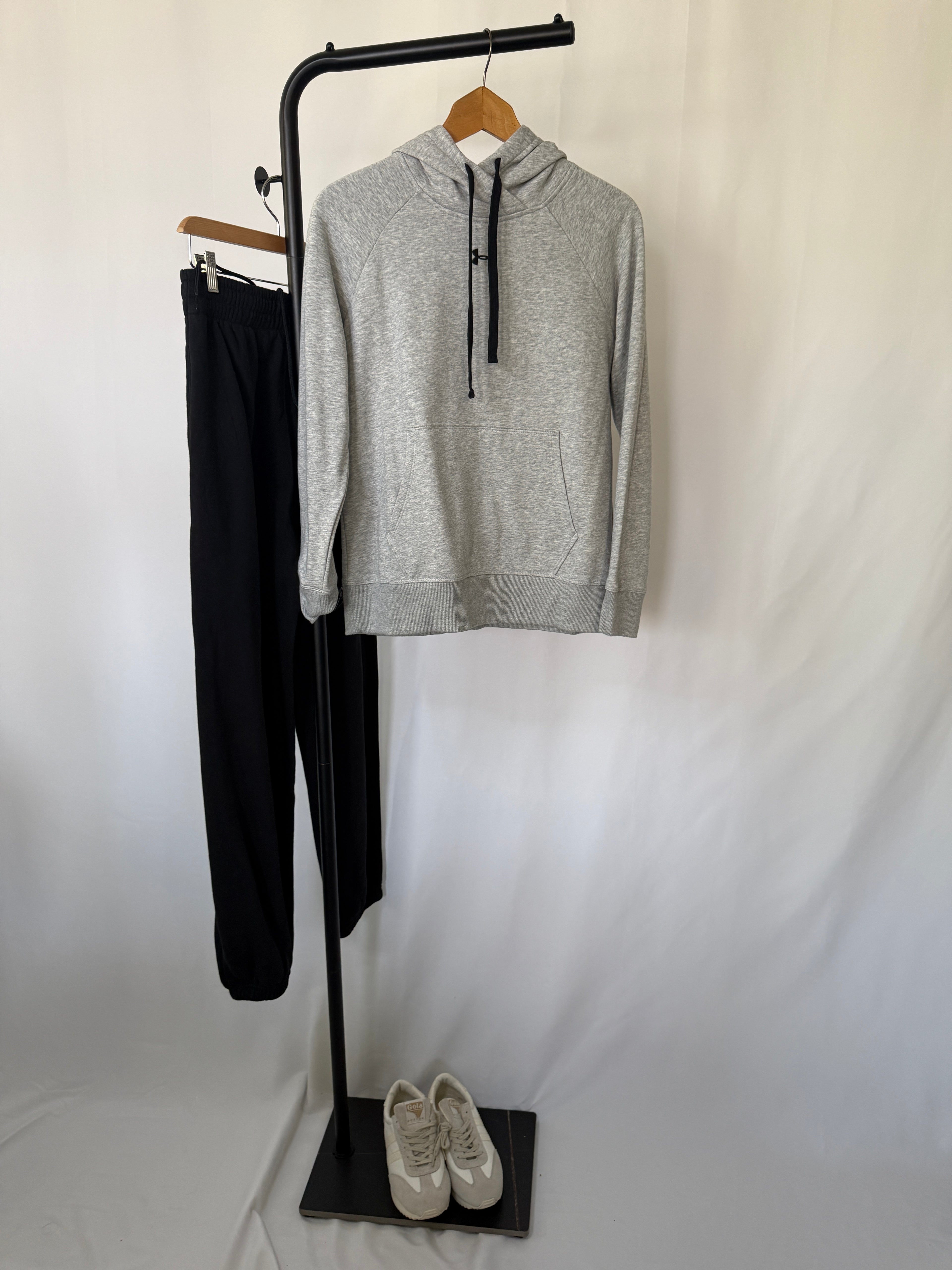 Under Armour Women’s Rival Fleece HB Hoodie – Heather Gray (Size XS, Brand New with Tags)