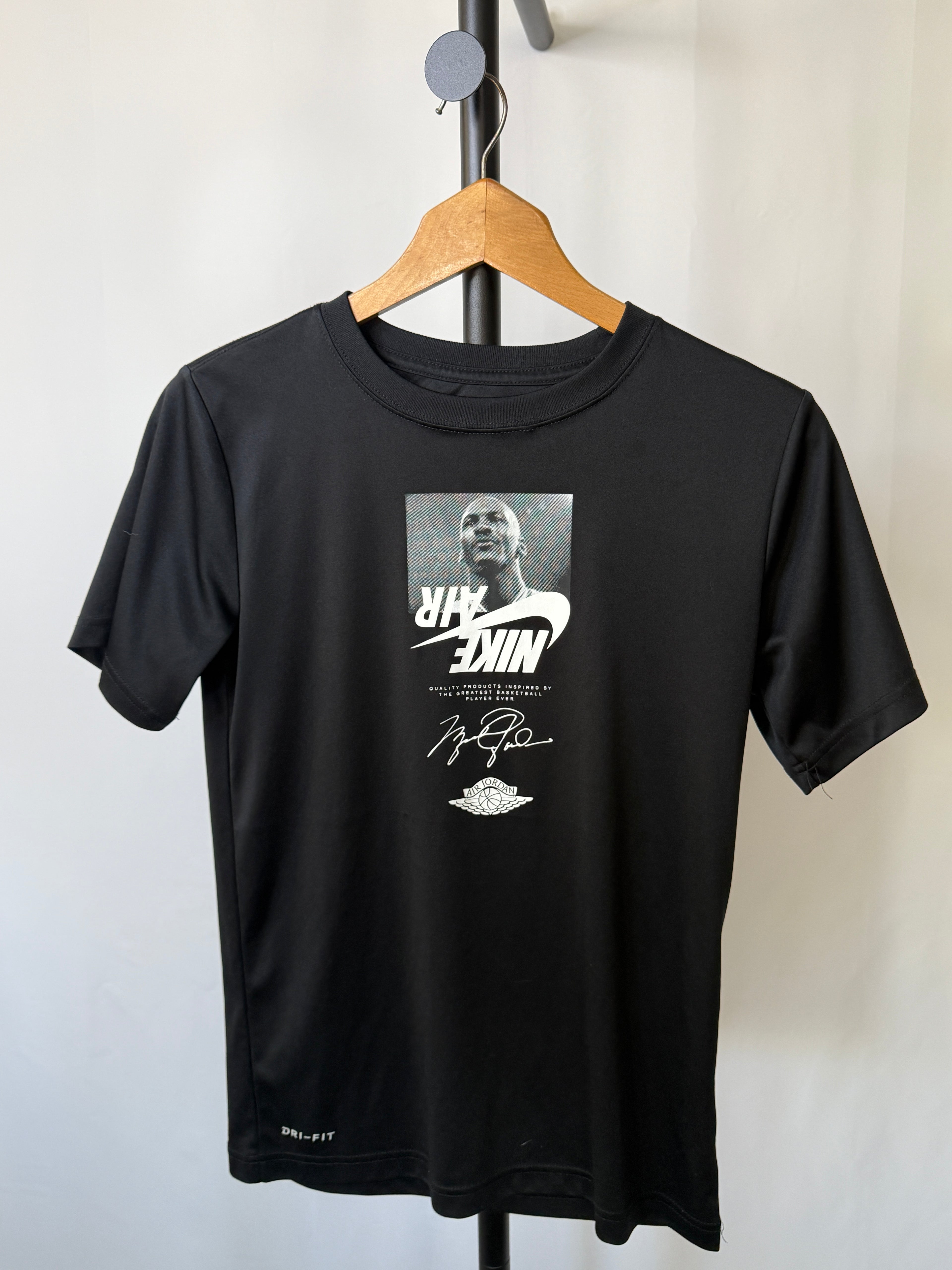 Jordan Black Graphic Tee – Kids/Large (Size L, Gently Worn)