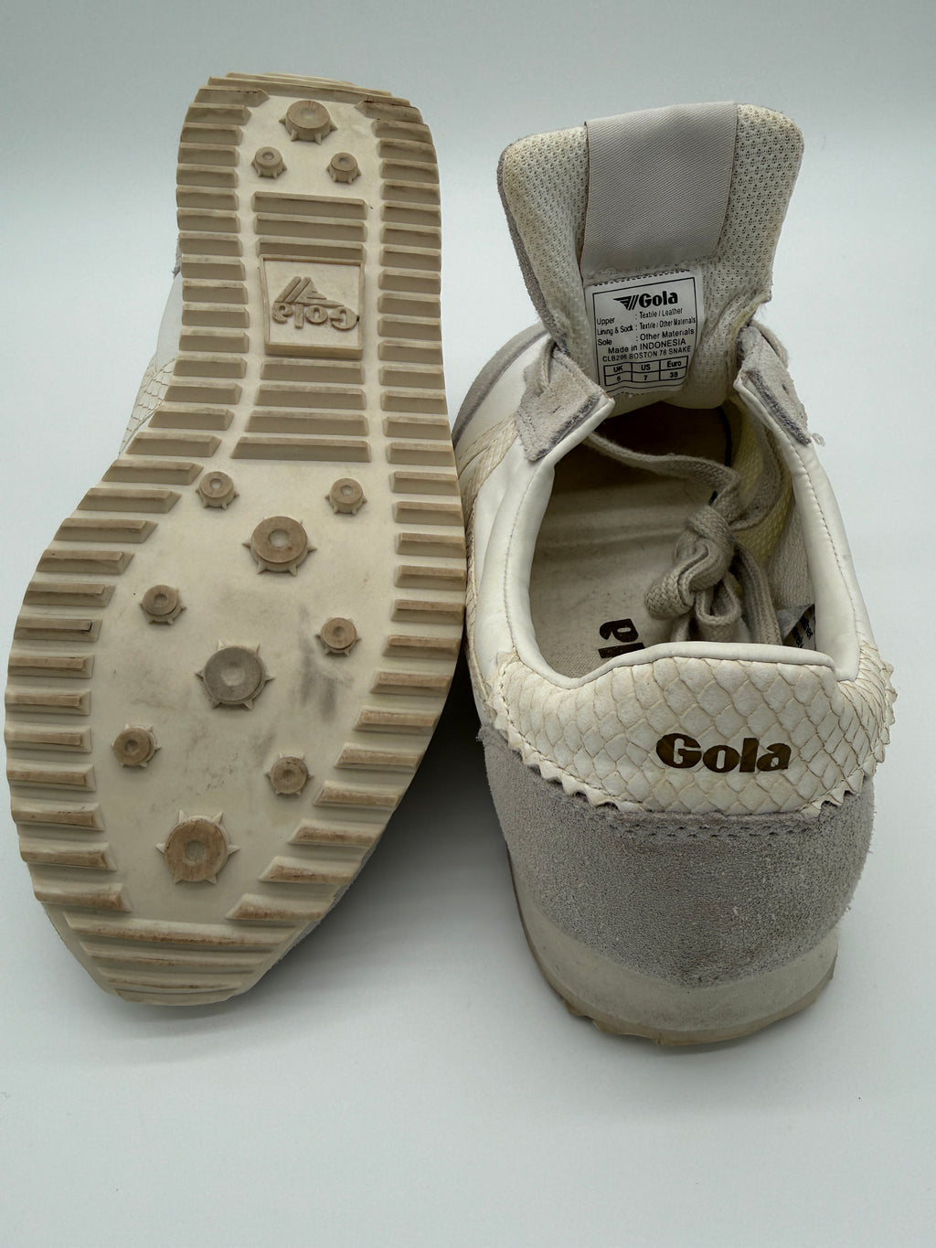 Gola Boston Sneakers – Cream / Suede – Size 7 (EU 38)