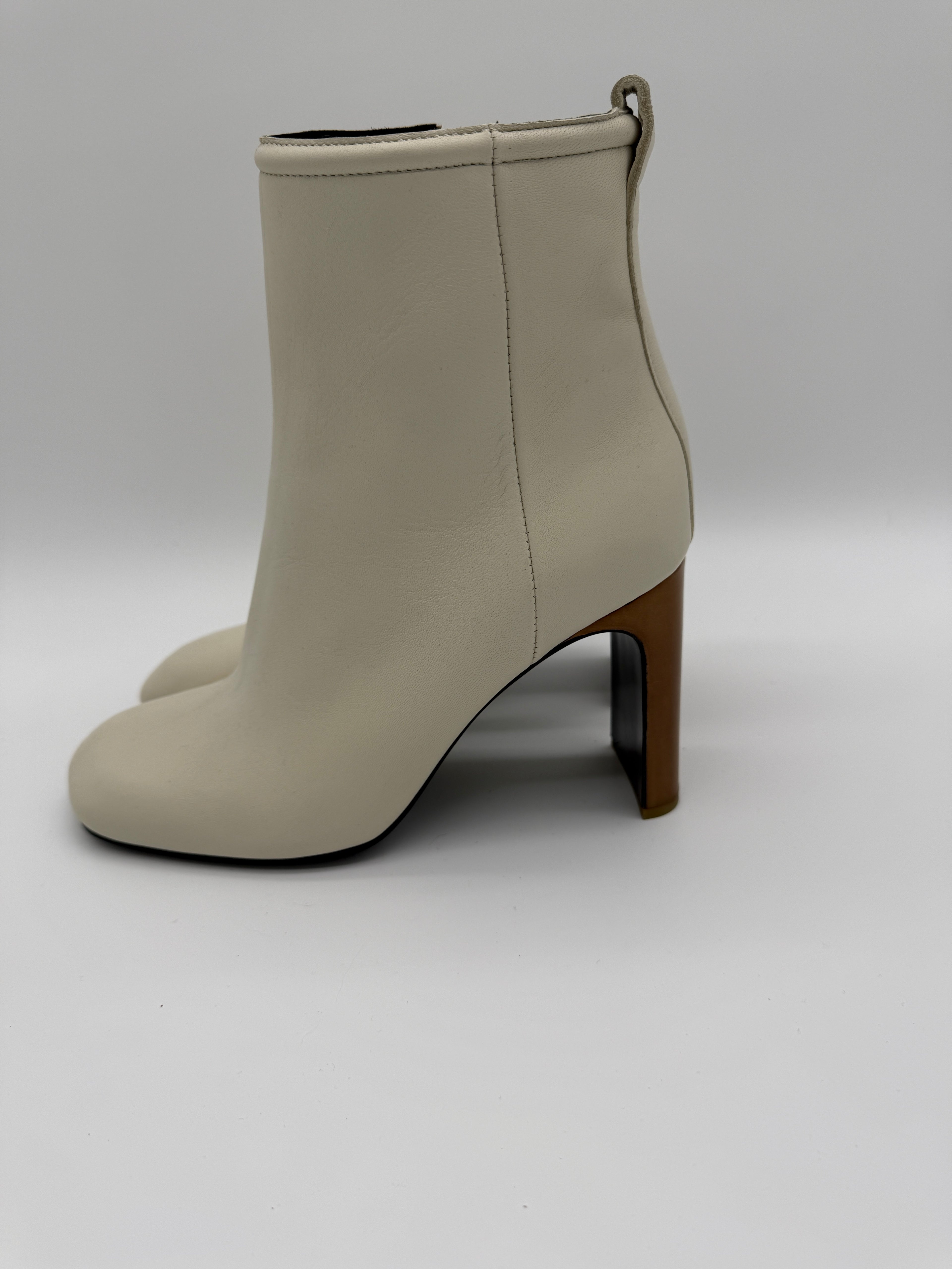Rag & Bone Ellis Leather Ankle Boots – Ivory – Size 8.5 – New With Tags