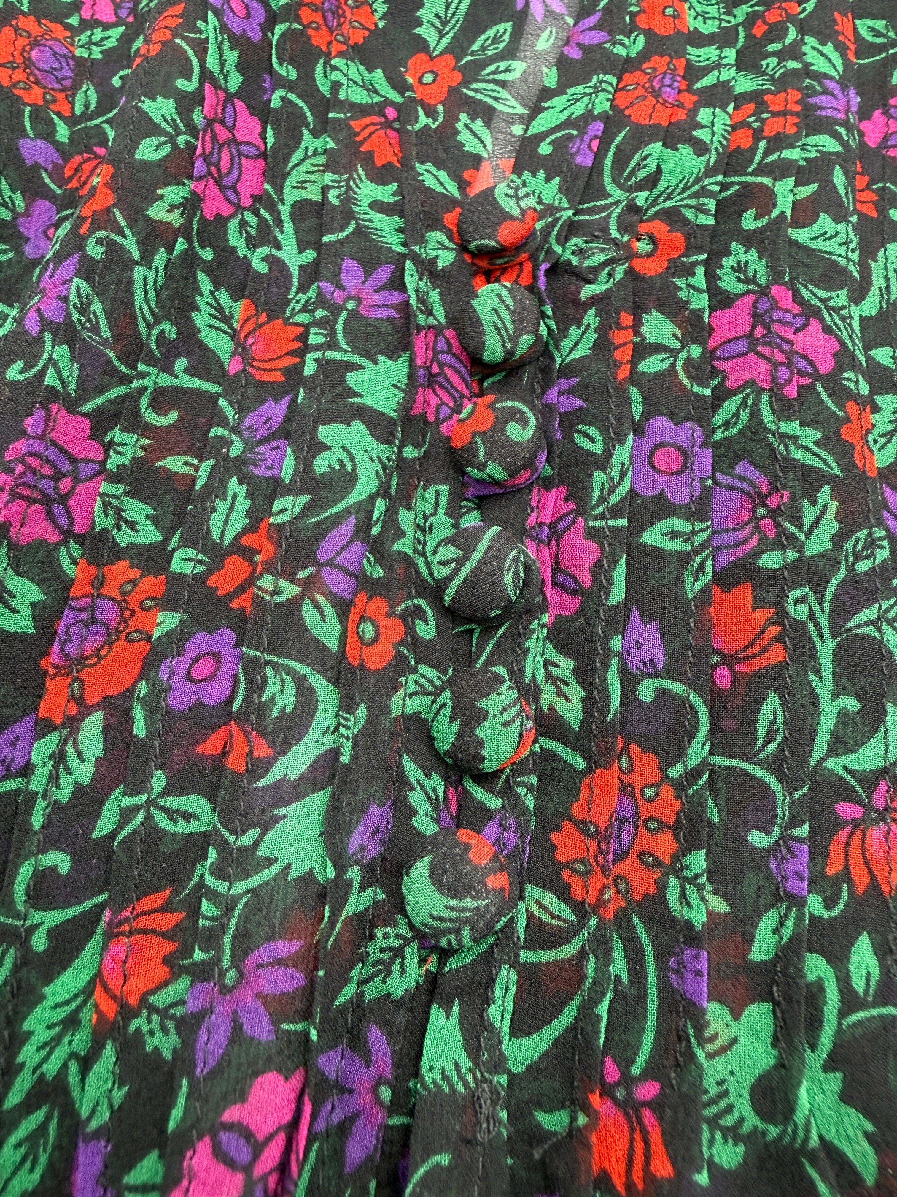 Veronica Beard Silk Floral Blouse – Black Multi – Size 6 – New With Tags